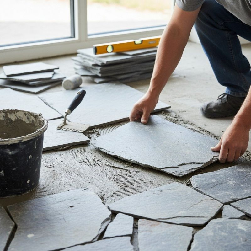 Stone Floor Installation in Olathe, KS
